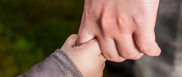 holding hands in trust