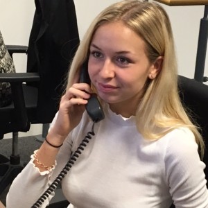 Philippa Barret intern looking at investment