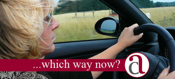 Woman driving a car thinking about Pensions