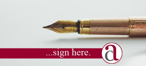 Pen to sign aLasting Power of Attorney