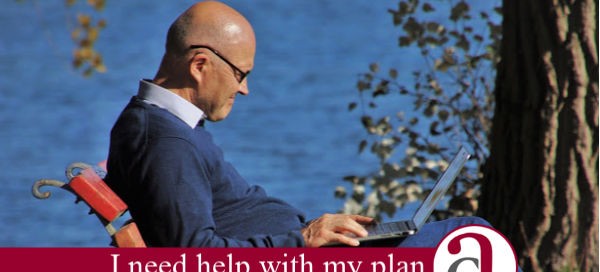 man working on retirement income