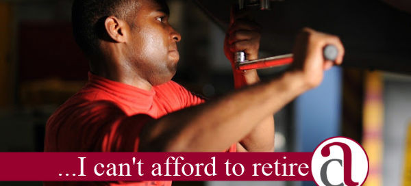 garage owner thinking about retirement plan