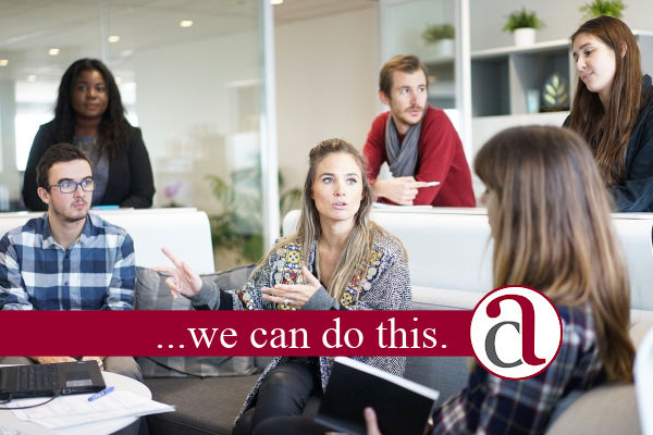 meeting of people talking about Retaining and Rewarding employees