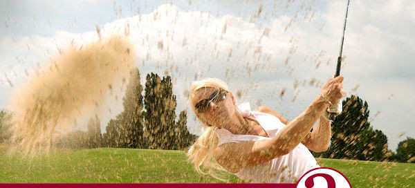 woman playing in a Charity Golf Day