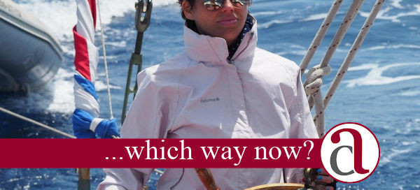 female sailor thinking about Annual Reviews