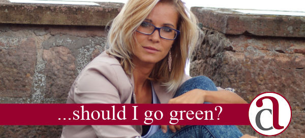 Woman talking about a Green Mortgage