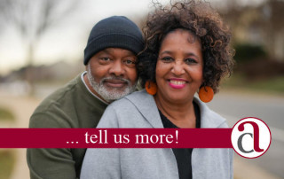 senior man and woman in street asking about overpaying their mortgage