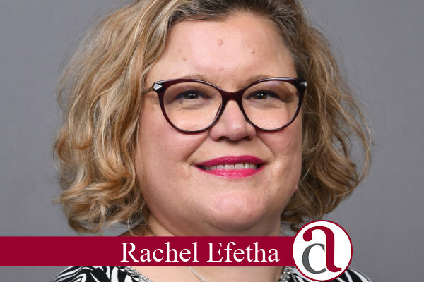 Head shot of Rachel Efetha talking about a pension